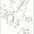 2017 85 SX CHASSIS Frame, sub frame