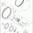 2016 1290 SUPER ADVENTURE CHASSIS Переднее колесо