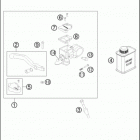 2016 50 SX CHASSIS Главный цилиндр тормозной