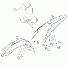 2016 85 SX CHASSIS Обтекатель, крылья