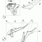 250 XC-F CHASSIS Бак,сидение