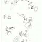 2016 390 DUKE WHITE CHASSIS Антиблокировочная система ABS