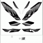 2016 390 DUKE BLACK CHASSIS Наклейки