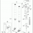 2016 450 SX-F CHASSIS Передняя вилка