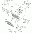 2016 390 DUKE WHITE ENGINE Система охлаждения