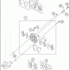 2016 250 FREERIDE CHASSIS Передний тормозной суппорт