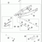 2016 250 SX CHASSIS Бугель
