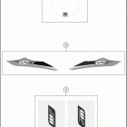 2016 450 XC-W CHASSIS Наклейки
