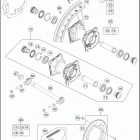 2016 85 SX CHASSIS Переднее колесо