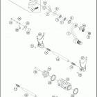 2016 450 XC-W ENGINE Механизм переключения