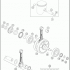 2016 250 FREERIDE ENGINE Crankshaft , piston