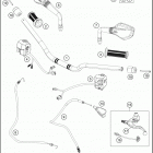 2016 390 DUKE WHITE CHASSIS Руль