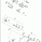 2016 390 DUKE WHITE ENGINE Механизм переключения