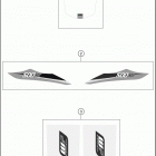 2016 500 EXC CHASSIS Наклейки