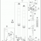 2016 450 XC-W CHASSIS Передняя вилка