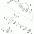 2016 450 XC-W ENGINE Kick st arter