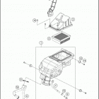 2016 390 DUKE WHITE CHASSIS Воздушный фильтр