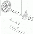 2016 RC 390 WHITE CHASSIS Переднее колесо