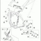 2016 250 XC-W CHASSIS Рама