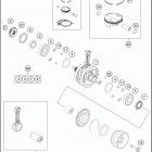 2016 350 XC-F ENGINE Crankshaft , piston