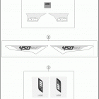 2016 450 SX-F CHASSIS Наклейки
