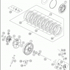 2016 450 XC-W ENGINE Сцепление
