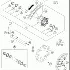 2016 500 EXC SIXDAYS CHASSIS Переднее колесо