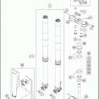 2016 125 SX CHASSIS Передняя вилка