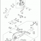 2016 RC 390 WHITE CHASSIS Глушитель