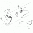 2016 350 XCF-W CHASSIS Фара