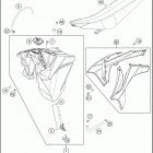 2016 250 XC-W CHASSIS T ank, sea t , cover