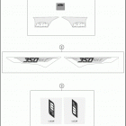 2016 350 SX-F CHASSIS Наклейки