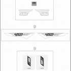 2016 450 XC-F CHASSIS Наклейки