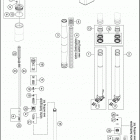 2016 350 XCF-W CHASSIS Передняя вилка
