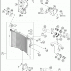 2016 1290 SUPERDUKE R BLACK ENGINE Система охлаждения