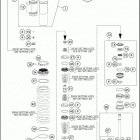 2016 450 XC-W CHASSIS Амортизатор в разборе