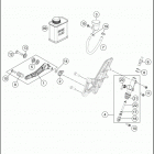 2016 1290 SUPERDUKE R BLACK CHASSIS Тормозной цилиндр задний
