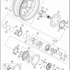 2016 1290 SUPERDUKE R BLACK CHASSIS Переднее колесо