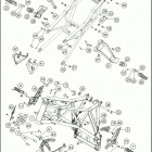 2016 1290 SUPERDUKE R BLACK CHASSIS Рама