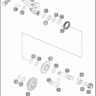 2016 350 EXC-F ENGINE Kick st arter