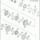 2016 250 FREERIDE ENGINE Трансмиссия 2-контрпривод