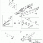 2016 500 EXC CHASSIS Маятник