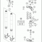 2016 1190 ADVENTURE GREY CHASSIS Передняя вилка