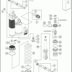 2016 1290 SUPERDUKE R BLACK CHASSIS Monoshock dissassembled