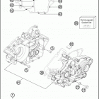 2016 200 XC-W ENGINE Картер двигателя