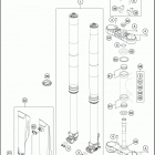 2016 350 XCF-W CHASSIS Передняя вилка