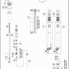 2016 450 XC-W CHASSIS Передняя вилка