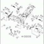 2016 390 DUKE WHITE CHASSIS Рама