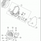 2016 250 SX-F ENGINE Кожух сцепления