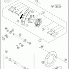 2016 500 EXC CHASSIS Переднее колесо
